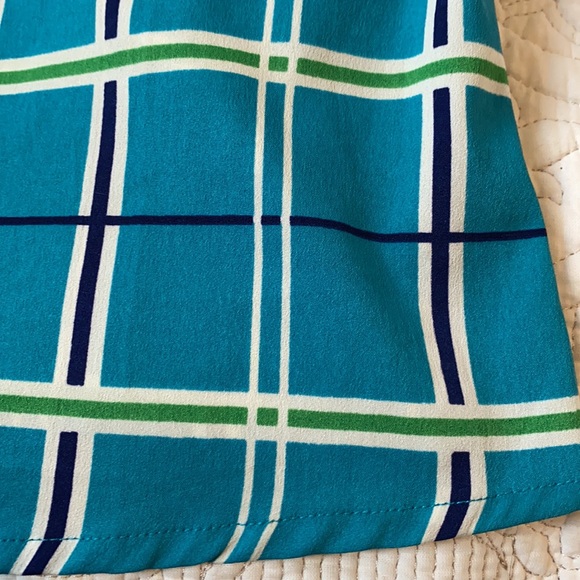 Banana Republic size L Turquoise with blue, green, white pattern - Picture 3 of 5